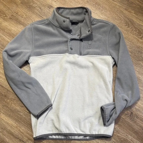 Spyder Gray Fleece Pullover - Picture 1 of 5